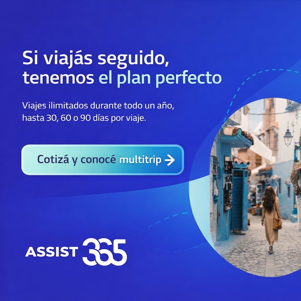 Viajá con seguro de assist 365